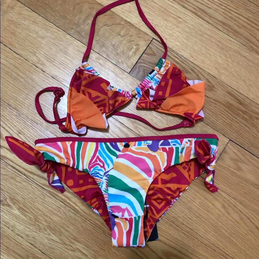 NWT Desigual girls 2pc swimsuit Sz 6 Sz 8 sz 10